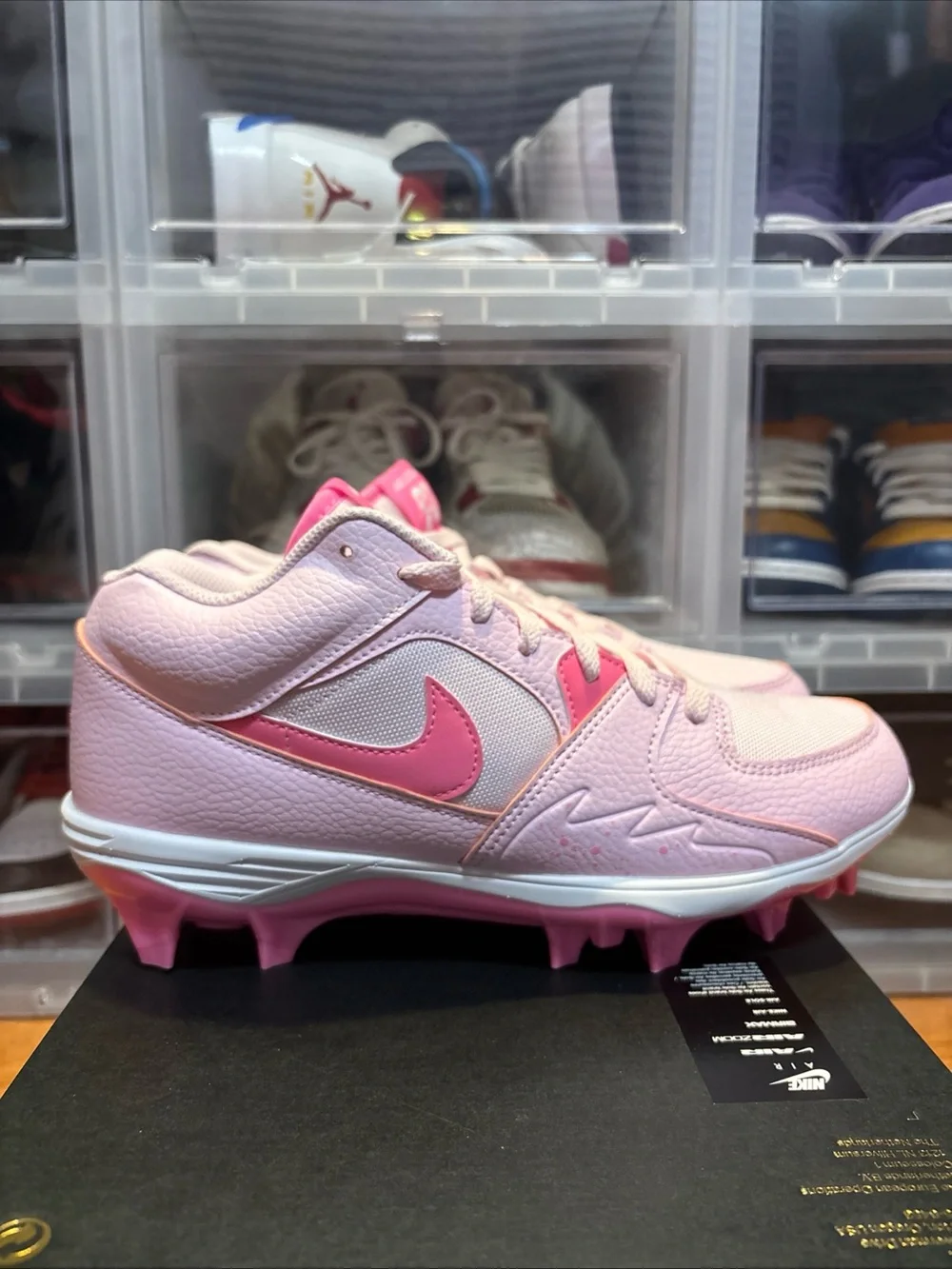 Air Jordan Stadium 90 Low TD Pink Foam HQ0210-600 Football Cleats Men’s Sz 9 NWB